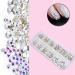 1440 Pieces 6 Sizes Crystal Rhinestones Nail Design Crystal Rhinestones Nail Art Rhinestones Transparent Rhinestones with Tweezers and Storage Boxes for Nail Clothing DIY - Buy Online on GoSupps.com