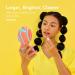 Fancii LED Lighted Travel Makeup Mirror with 10x/1x Magnification - Rechargeable, 3 Light Settings, Compact & Portable Hand Mirror for Handbag - Taylor (Groovy Vibes) - Buy Online on GoSupps.com