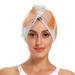 Peaches Fruit Hair Towel 2 Pack Super Absorbent Hair Drying Towel Quick Dry Hair Turbans Head Towel with Button Twisty Wrap for Women Girls