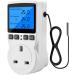 Diymore 220V Digital Temperature Controller Thermostat with Backlight LCD Screen - Ideal for Greenhouse, Farm, and Terrarium - Buy Online on GoSupps.com