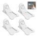 Iwobi child lock cabinet 4 pieces of cabinet protection baby children block sliding door refrigerator lock without drilling safety lock sliding door lock for window cabinet door sliding door white