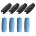 Minkissy electric tools 12 pieces of rolling fold Fu Feilenwalzen Großet Pedicure Pedicure Rolling Rolling for Women (Blue/Black) Rolle