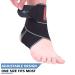 Dualeco Adjustable Ankle Support Brace - Compression Strap for Sprained Ankle, Ligament Damage, Achilles Tendon - Grey, 1 Pair - Buy Online on GoSupps.com