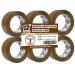 PERFECTAPE Heavy Duty Brown Packing Tape 6 Rolls Total 660Y 2.7 mil 1.88 inch x 110 Yards Ultra Strong Refill for Packaging and Shipping(Not Paper Tape) 6-PACK