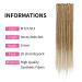Handmade 20-Inch Thin Synthetic Dreadlock Extensions - 20 Strand Crochet Hair in MT27-613# - Soft Hip-Hop Style Braids for Women - Buy Online on GoSupps.com