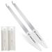 Professional Nail Files Stainless Steel with Plastic Handle Metal Double Sided Nail Files Sapphire Nail File  Nail Care Manicure Pedicure Accessories Tool  Gifts for Women Men Girls (A-6 (2xPcs))