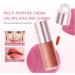 Blush Stick | Lip Gloss Eyeshadow Cream Blush Stick | Matte Double-Ended Cosmetic Face Makeup for Women and Girls | Eyes and Lips for Travel Parties Weddings Office and School - Buy Online on GoSupps.com