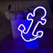 LED Anchor Neon Signs Neon Night Light with Holder Base for Party Supplies Girls Room Decoration Accessory for Luau Summer Party Children Kids Gifts Bar Wedding Party (Anchor with Holder base) Blue-anchor - Buy Online on GoSupps.com
