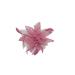 Pink chiffon flower and feather fascinator on comb. Ideal for weddings and other special occasions.