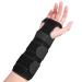 Carpal Tunnel Splint Wrist Brace for Men&Women Adjustable Compression Wrist Support for Right and Left Hands for Wrist Pain Relief Tendonitis Arthritis Sprains (Black)