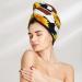 Sunflower Cow Microfiber Hair Towel - Soft Super Absorbent Wrap for Women | Quick Dry Coral Velvet Hair Cap for Long Curly & Thick Hair - Buy Online on GoSupps.com