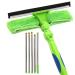 Cleaning Kit with Extension Pole Telescopic Window Cleaner with Squeegees Microfiber Feather Duster Reinforced Extension Pole High Altitude Glass Cleaning 9M