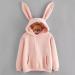Stylish Women's Autumn Sweater & Rabbit Ears Hat Outfit - Cozy Pink XL Hoodies for Young Girls | Shop Internationally - Buy Online on GoSupps.com