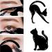8Pcs Eyeliner Stencils for Cat Eye Winged, Cat Eyeliner Stamp Sticker Eyeshadow Stencils for Eyes Smoky Eyeshadow Applicators Guide Tool Quick Makeup Stencil