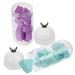 Didiseaon 2 Capsule Bottle Beauty Egg Wedge Hydrophilic Polyurethane Makeup Remover