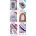 Warm Plush Washable Green Toilet Seat Cover with Handle and Zipper - Buy Online on GoSupps.com
