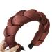 TCM-KE Women's Sponge Padded Velvet Headband - Light Solid Color Faux Silk - Black | Stylish & Comfortable Accessories for All Occasions - Buy Online on GoSupps.com
