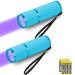 Leagy 2-pack Mini-UV flashlight with 9 LEDs and batteries-pet urine detector for dog/cat fluorescent agents dry stains fake creation banknotes bed bugs etc. (blue)