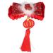 Leadigol Chinese Style Hair Clips Chinese New Year Bowknot Hair Clips Red Plush Ball Tassel Hairpin Barrettes Hair Side Clip for Girls Women Spring Festival Hair Accessories - Buy Online on GoSupps.com