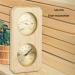 Shop Tlily 2-in-1 Sauna Thermometer & Hygrometer - Perfect for Hotels & Saunas | Easy-to-Use Wood Design - Buy Online on GoSupps.com