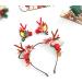 IYOU Christmas Headbands Set Reindeer Antlers Red Hair Band Flower Hair Clips Party Xmas Hair Accessories for Halloween Cosplay - Buy Online on GoSupps.com