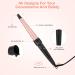 LXMTOU 3 in 1 Tapered Curling Wand Set - 1/2-1 1/4 Inch Ceramic Barrel - Rose Pink - Buy Online on GoSupps.com
