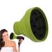Pzuryhg Blow Dryer Vent Hood - Heat Resistant Foldable Silicone Hair Dryer Vent Hood Soft Multifunctional Universal Hair Dryer Accessories for Hair Styling green