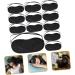 48 pcs Silk Sleep Masks Set - Satin Eye Covers for Men - Black Blindfold for a Good Night's Sleep - Buy Online on GoSupps.com