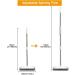 IZSOHHOME Floor Scrub Brush with Long Handle for Cleaning Tile Kitchen Bathroom Patio Wall and Deck.Adjustable Stainless Steel Long Handle-46.5" White - Buy Online on GoSupps.com