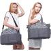 Lekebaby Diaper Bag Tote with Changing Pad - Large Travel Baby Bag for Mom and Dad - Grey - Buy Online on GoSupps.com