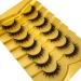 HBZGTLAD Cat Eye 6D Faux Mink Lashes - 7 Pairs Natural Fluffy Eyelashes for a Stunning Look | International Shipping Available - Buy Online on GoSupps.com