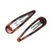 Solida Essentials hair clips Click-Clack classic coated havana 2 pieces