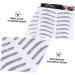 WOONEKY 4pcs Eyebrow Stickers Decal Stickers Post Paper Water Transfer Paper with Soy Ink Hair 3d - Buy Online on GoSupps.com