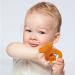 Green Woodpecker Bio-Bite Ring for Babies - Natural Rubber BPA Free Gum Massager Soft Teether Promotes Fine Motor Skills - Fish Design - Buy Online on GoSupps.com