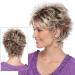 Short Blonde Real Hair Wig - Pixie Cut Layered Wigs for Women | Stylish Fluffy & Light Curly Ash Gold Options - Buy Online on GoSupps.com