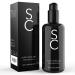 Skin compliments Bio aloe vera gel - natural moisture care & after sun with hyaluronic acid panthenol spirulina - violet glass bottle 200ml - natural cosmetics 200 ml (1 Pack)