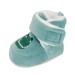 Matt Keely Baby Boys Girls Cartoon Anti Slip Soft Sole Thick Slipper Booties Infant Crib Shoes for Toddler Crawler Winter Boots with Plush Lining 0-6 Months Green