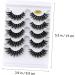 minkissy 5 Pairs Fake Eyelashes Reusable Black Eyelashes Makeup Decor Adhesives False Eyelashes Black Accent Decor Artificial Eyelashes Hand Decor 3d Extend End of Eye Miss Imitation - Buy Online on GoSupps.com