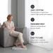 Ecosapiens Gray Electric Heating Cushion 40x50cm | 100% Cotton 3 Heating Modes 60-Minute Timer | Neck & Shoulder Pain Relief Infrared Heating Mat - Buy Online on GoSupps.com