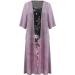 Bohemian Vacation Dresses for Women, High Waist T-Shirt Style - Trendy Purple 4X-Large - Buy Online on GoSupps.com