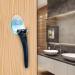 Huayue 6-Piece Suction Cup Razor Holder Set - No Drill Self-Adhesive Hooks for Glass & Tile - Multi-Purpose Shaving Rack (Gray/Blue) - Buy Online on GoSupps.com