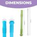 Samar Valley Teething Tubes - Pack of 4 Silicone Baby Straws for Healthy Molar Growth and Motor Control | Includes Cleaning Brush and Variety of Colors for Color Recognition - Buy Online on GoSupps.com