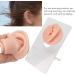 Silicone Ear Model 3 Pair Left and Right Soft Silicone Flexible Model Fake Ear Piercing Practice Human Ear Model with Acrylic Bracket Silicone Ear for Jewelry Display - Buy Online on GoSupps.com