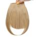 SEGO Clip-in Pony Hairpiece Extensions - Realistic Medium Blonde Fringe Bangs | One Piece Front Hair Extensions - Buy Online on GoSupps.com