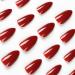 24 Pcs Red Press on Nails - Short Stiletto Almond | YEFIUO Spring Fake Nails - French Nail Tips - Full Cover Acrylic Nail Art Kit - Buy Online on GoSupps.com