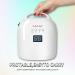 BIDUO Rechargeable 86W UV LED Cordless Nail Lamp with 4 Timer Settings and Smart Sensor - White - Buy Online on GoSupps.com