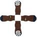 PET Heroic Indoor Anti-Slip Socks for Dogs & Cats | 6 Sizes S to 3XL | Paw Protection & Traction with Silicone Gel - Brownish XL - Buy Online on GoSupps.com