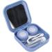 Anggrek Mini Contact Lens Container Set - Portable & Cute Purple Design Water & Dustproof for Daily Use - Buy Online on GoSupps.com