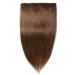 SEGO Clip-in Extensions | 100% Remy Human Hair Medium Brown #4-1 18 (45cm) - 50g Hairpiece - Buy Online on GoSupps.com