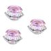 minkissy 3pcs Nail Art Crystal Cup Glass Container Nail Art Acrylic Bowl Glass Terrarium with Lid Manicures Art Cup Nail Acrylic Glass Jar Terrariums Washing Cups White Crystal Nail Powder 6.5x6.5cmx3pcs Pinkx3pcs